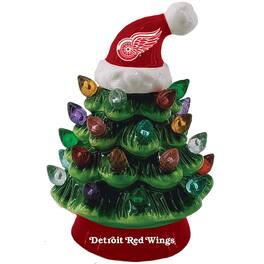 Evergreen Enterprises - Detroit Red Wings 8" Light Up Ceramic LED Christmas Tree - Multicolor