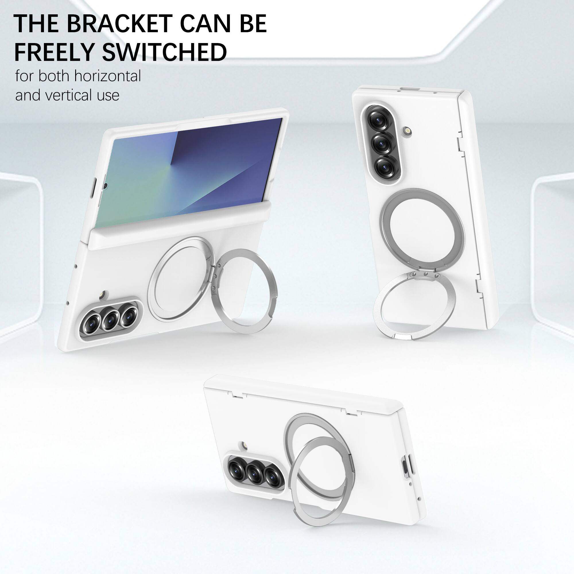 THE BRACKET CAN BE FREELY SWITCHED  
for both horizontal and vertical use