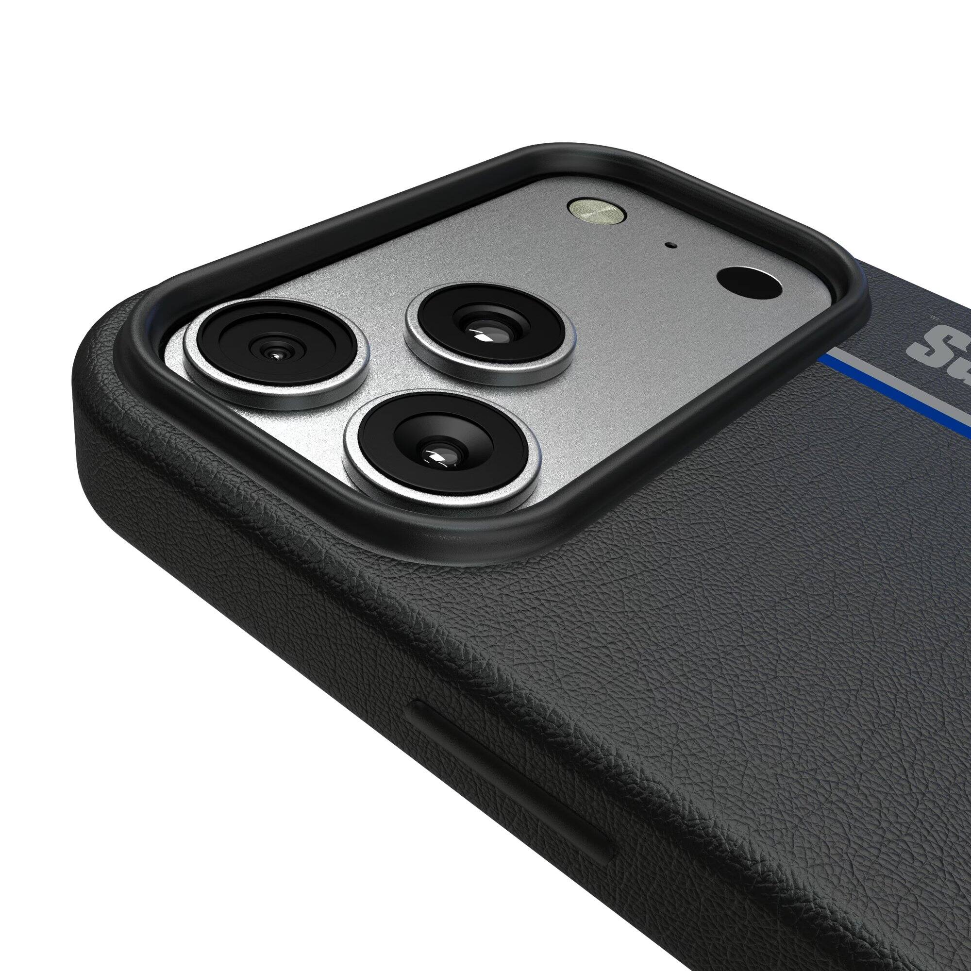 Alt View 2. Keyscaper - Memphis Tigers iPhone Magnetic Bump Case - 17 Pro Max - Black.