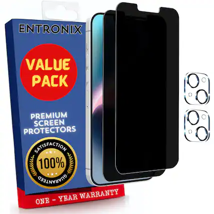 ENTRONIX
VALUE PACK
PREMIUM SCREEN PROTECTORS
SATISFACTION 100% GUARANTEED
ONE - YEAR WARRANTY