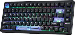 EPOMAKER - HE80 Hall Effect Wired Gaming Keyboard, 8K Polling & 32K Scan, Creamy Gasket, DKS, SOCD, Hot-Swappable - Black