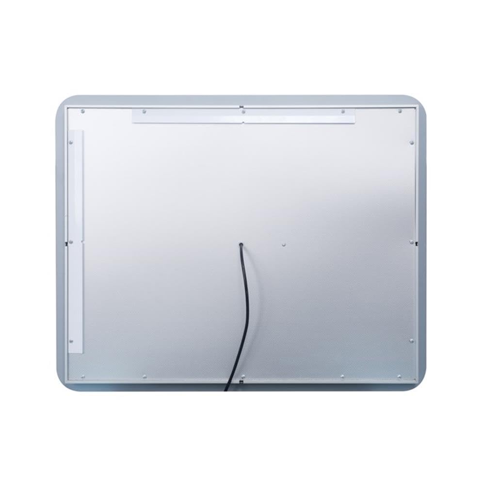 Back. Elegant Decor - Genesis 20in x 30in soft edge LED mirror - Glossy White.