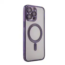 Reiko - Magnetic Wireless Charging Tpu Bumper Case For Iphone 14 Pro Max In - Purple