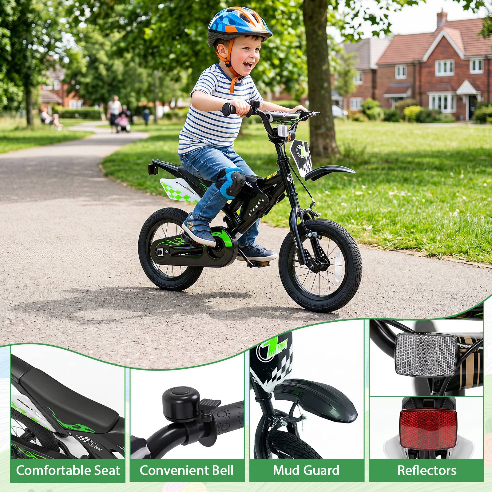 T C S .** T N  8 C Comfortable Seat Convenient Bell Mud Guard Reflectors