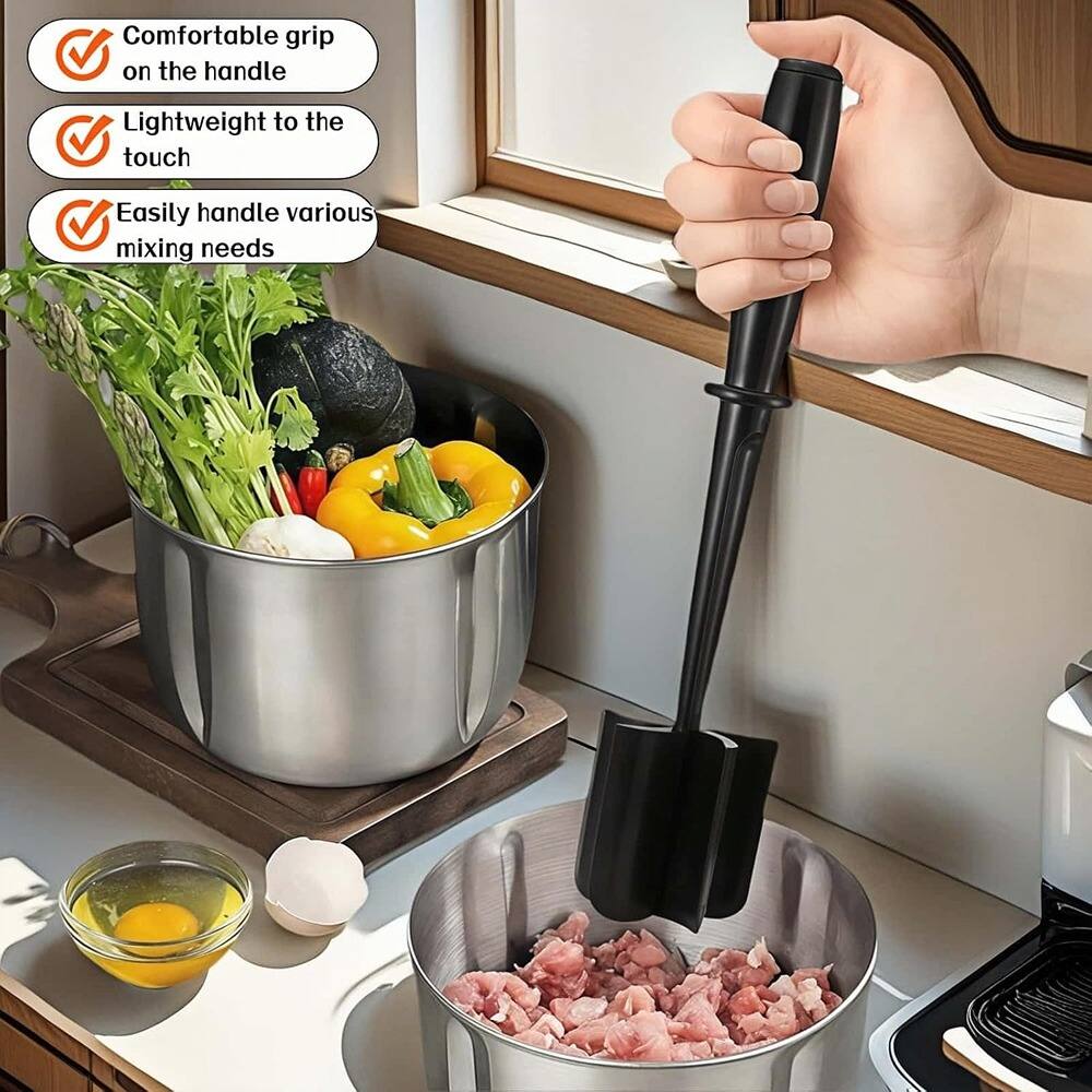 - Comfortable grip on the handle
- Lightweight to the touch
- Easily handle various mixing needs