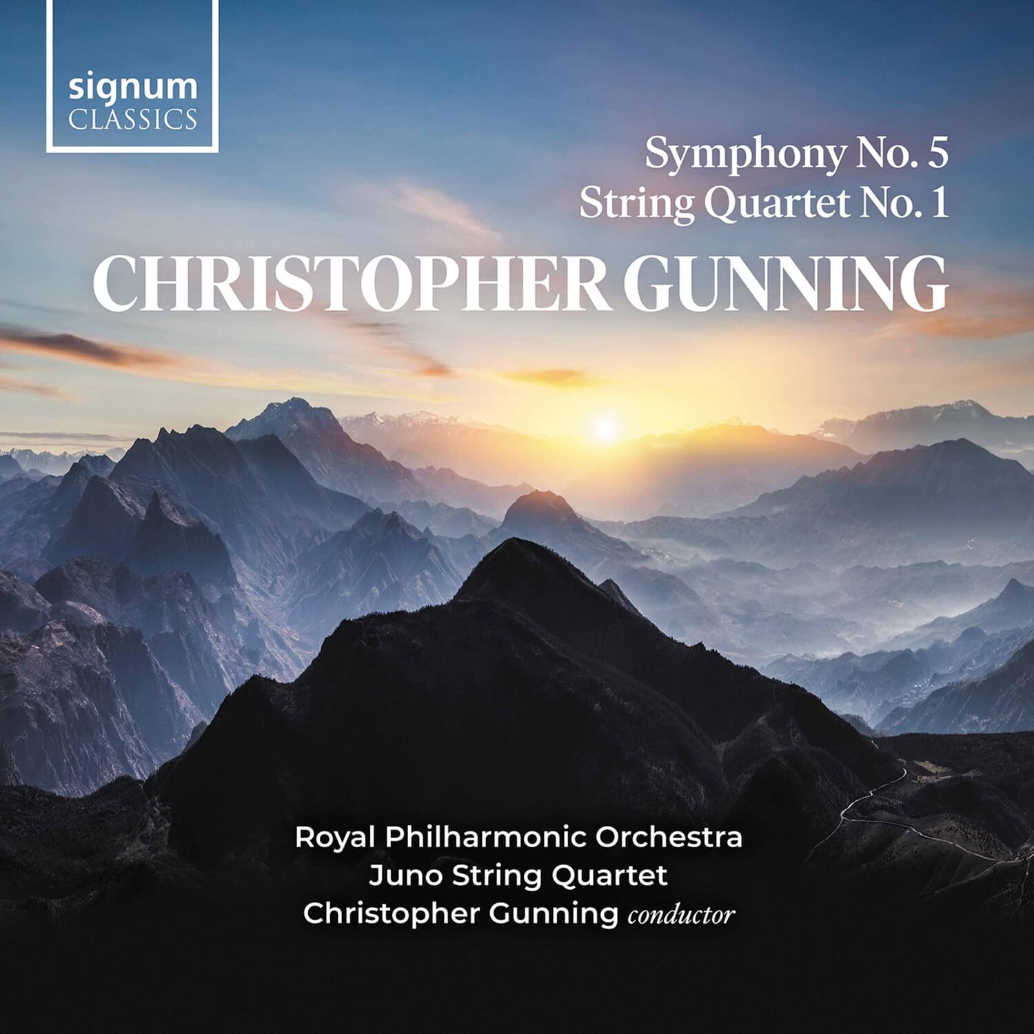 The Juno Quartet Royal Philharmonic Orchestra Gunning - Symphony 5  - COMPACT DISCS