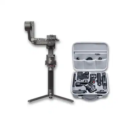 Front. DJI - DJI RS 4 Pro Flagship Stabilizer 2nd-Gen Vertical Shooting for Film Bundle.