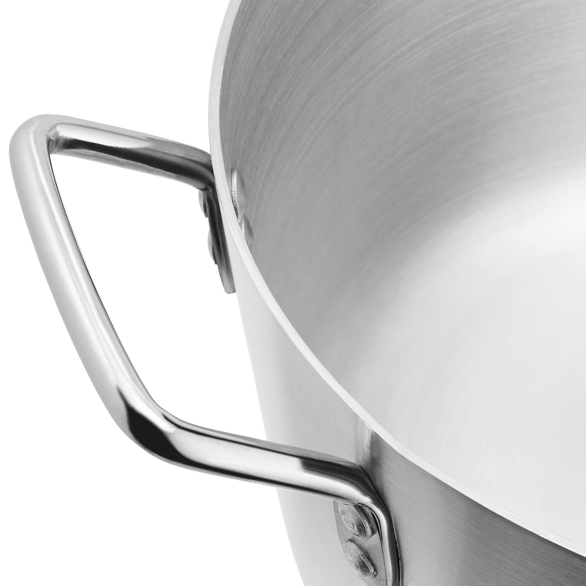 Alt View 4. GRIDMANN - 7-QT Aluminum Sauce Pan and Silicone Handle - NSF Pro Cookware - Silver.