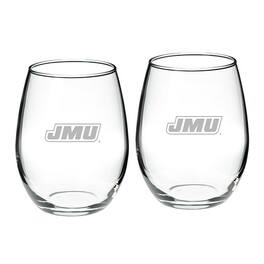 Jardine - James Madison Dukes 2-Piece 21oz. Stemless Wine Glass Set - Multicolor