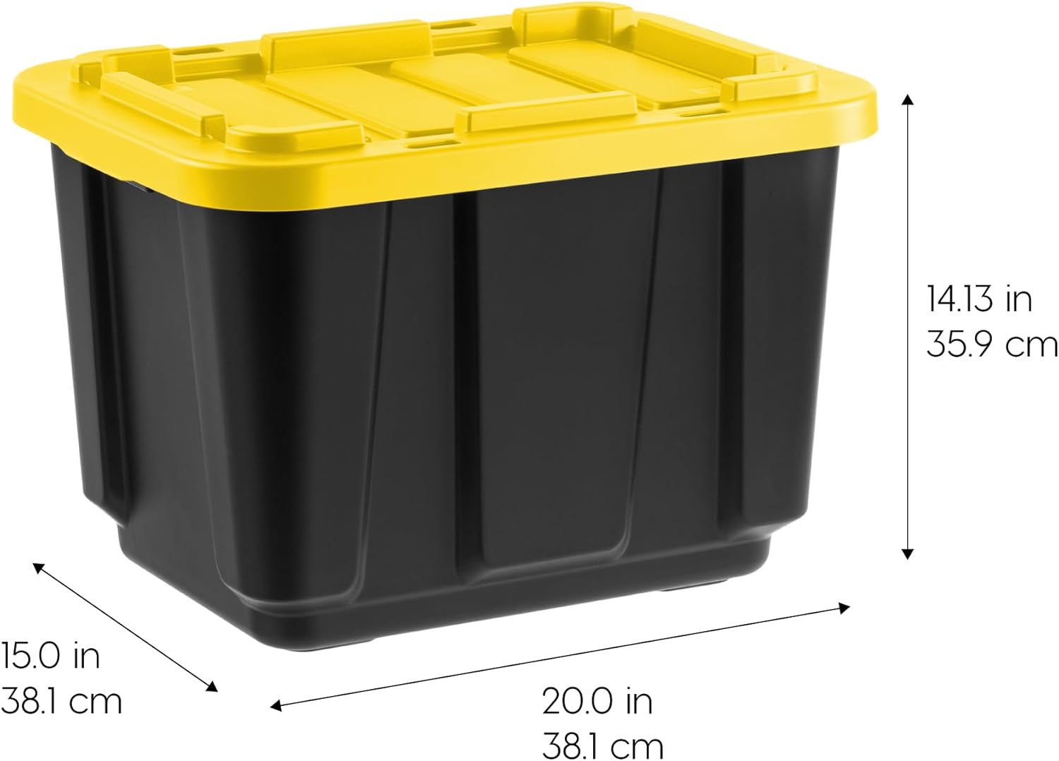 IRIS USA 11.5Gal/46Qt 4 Pack All Weather Heavy Duty Stackable Storage ...