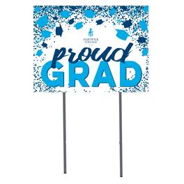 Jardine - Hartwick College Hawks 18" x 24" Proud Grad Yard Sign - White