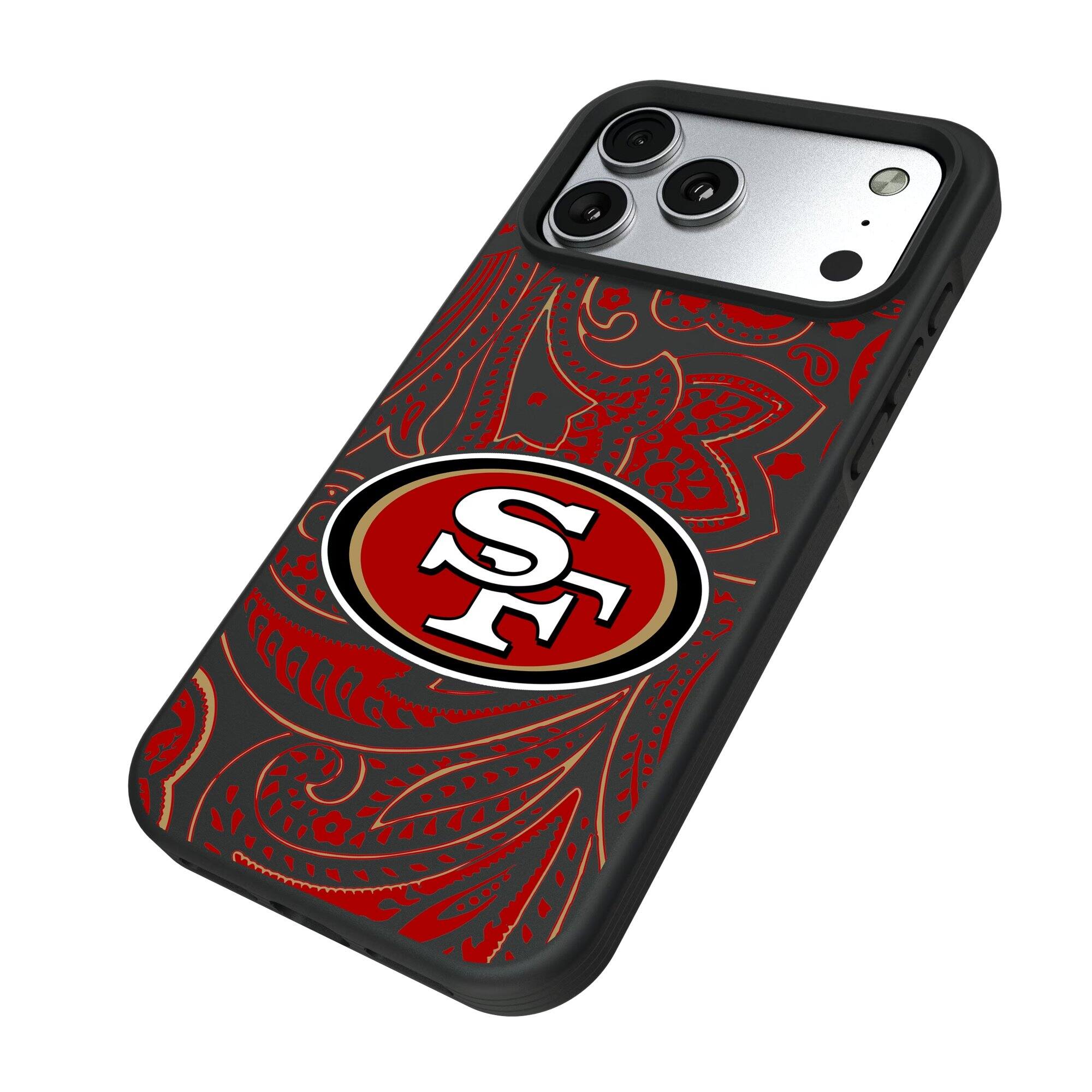 Alt View 1. Keyscaper - San Francisco 49ers Bump Case with 8.2ft Drop Protection - 15 Pro - Multicolor.