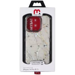 Mybat Pro - Tuff Series Hard Case for iPhone 14 Pro - Cream/Shattered Iridescent - Multicolor