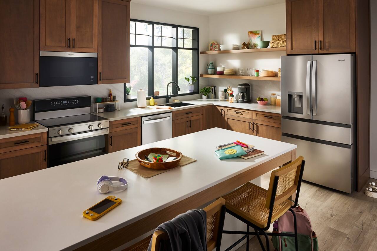 Alt View 8. Whirlpool - 29 Cu. Ft. French Door Refrigerator with Flexible Temperature Drawer - Fingerprint-Resistant Stainless Finish.