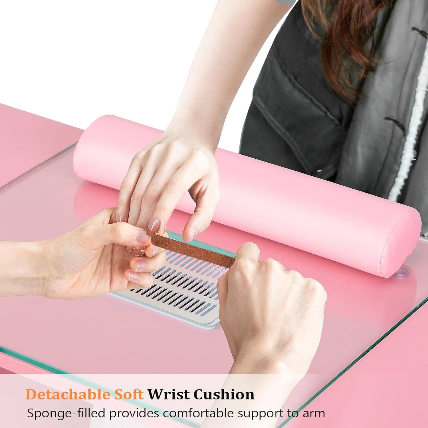 Detachable Soft Wrist Cushion  
Sponge-filled provides comfortable support to arm