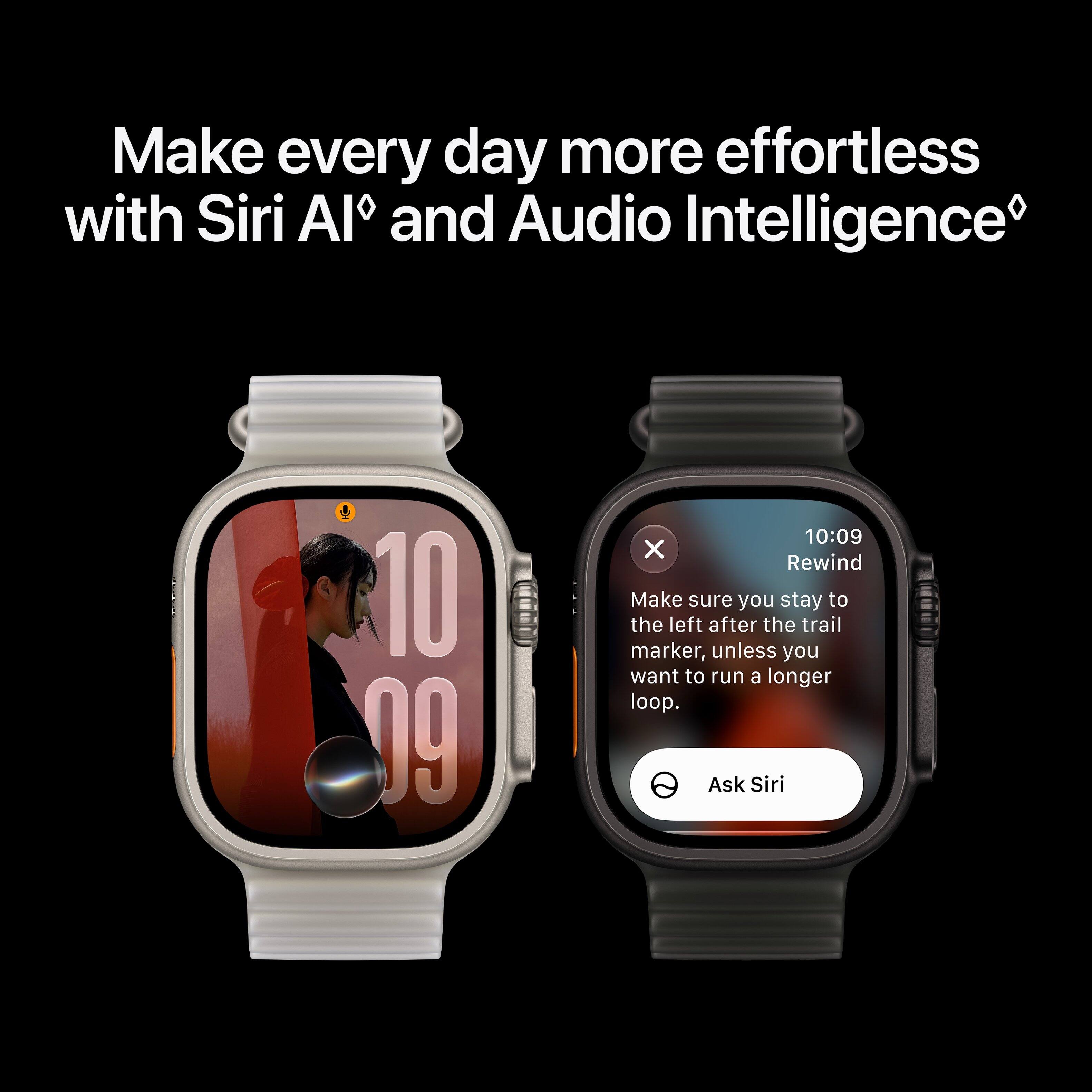 Make every day more effortless with Siri AI and Audio Intelligence

10:09

Rewind
Make sure you stay to the left after the trail marker, unless you want to run a longer loop.

Ask Siri