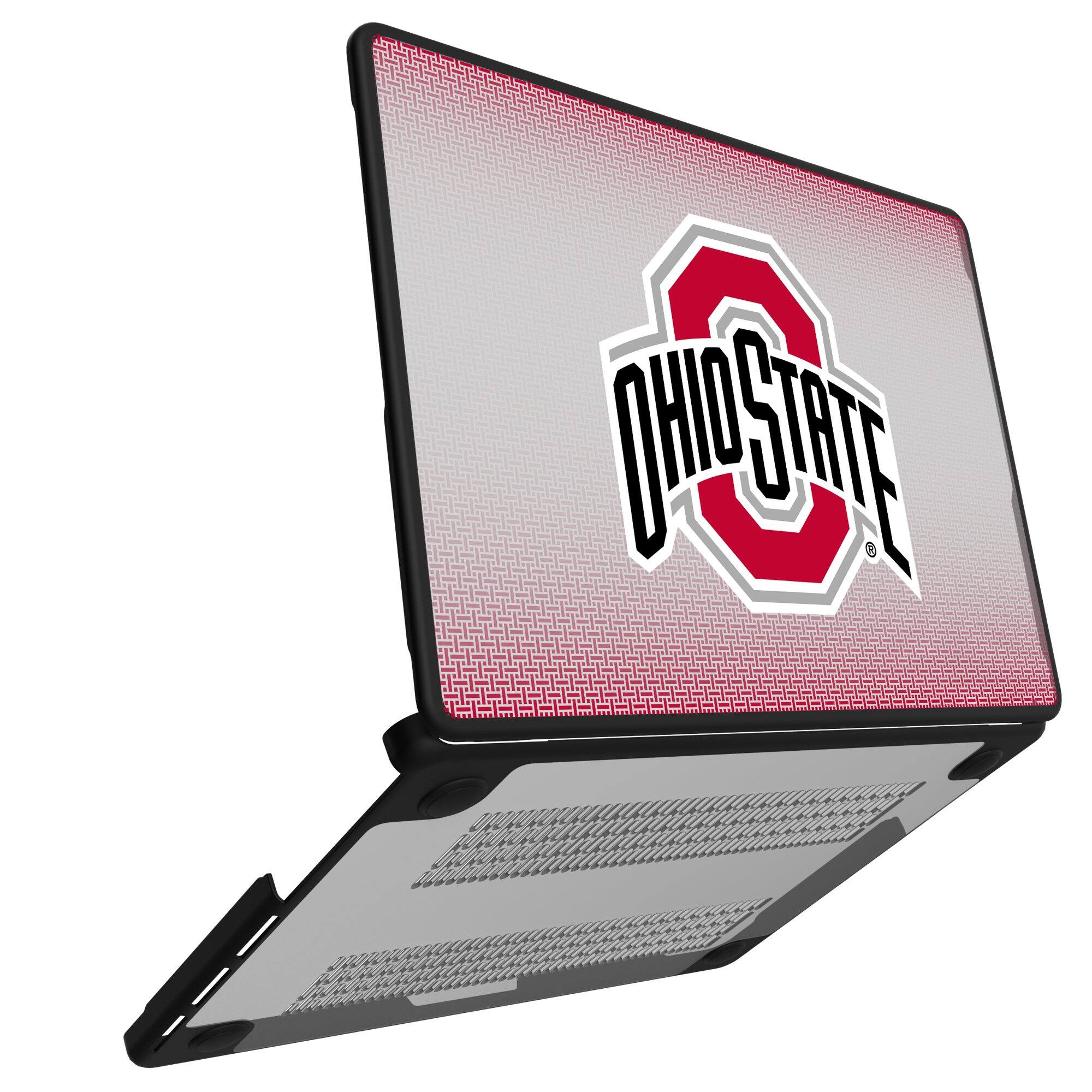 Alt View 1. Keyscaper - Ohio State Buckeyes Linen MacBook Case - Pro 16 in - Multicolor.