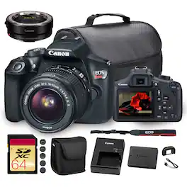 Canon - EOS Rebel T6 DSLR Camera Beginner Photography Bundle