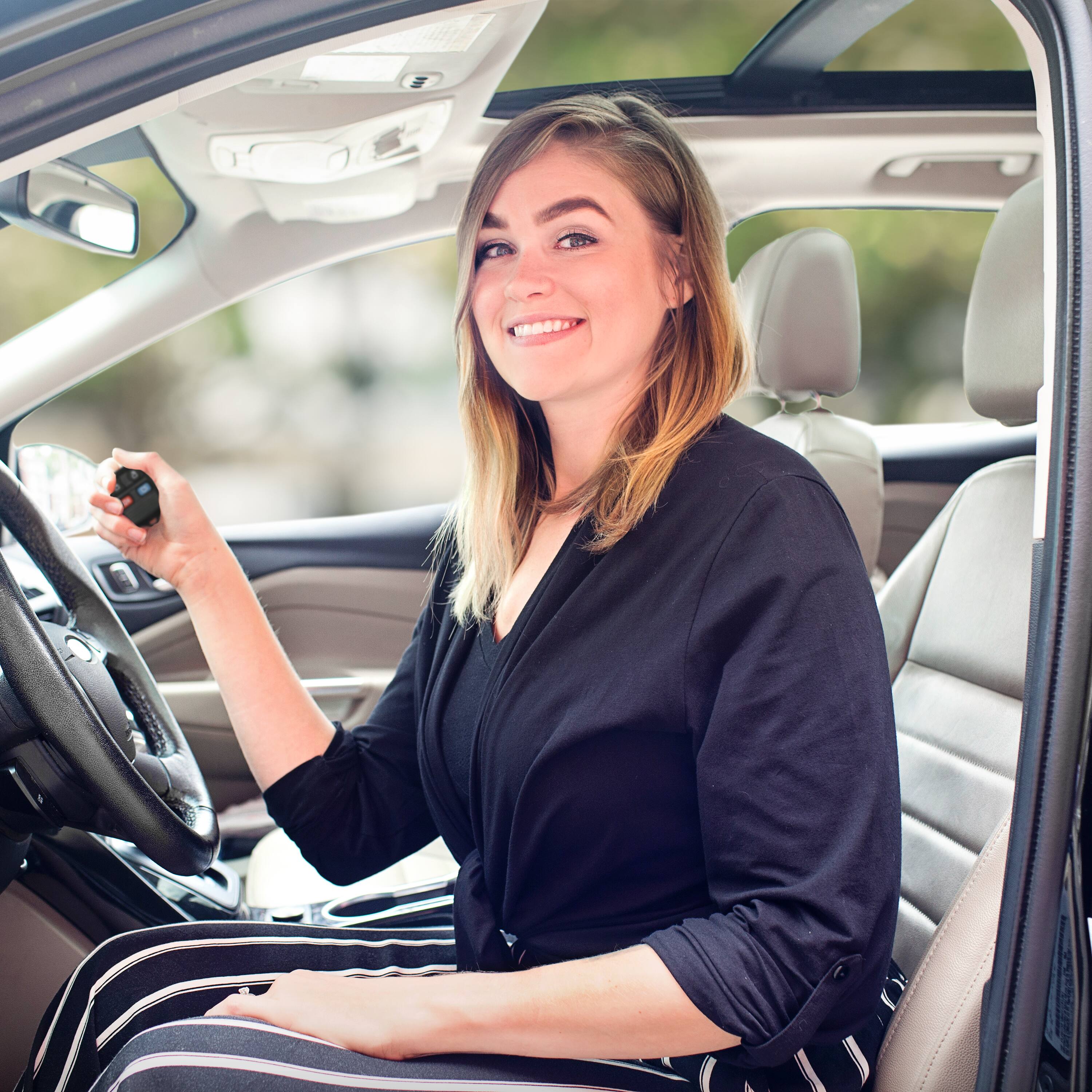 Alt View 2. Car Keys Express - Car Keys Express Replacement Ford Remote - 4 Buttons (Lock, Unlock, Panic, and Trunk) - Black.