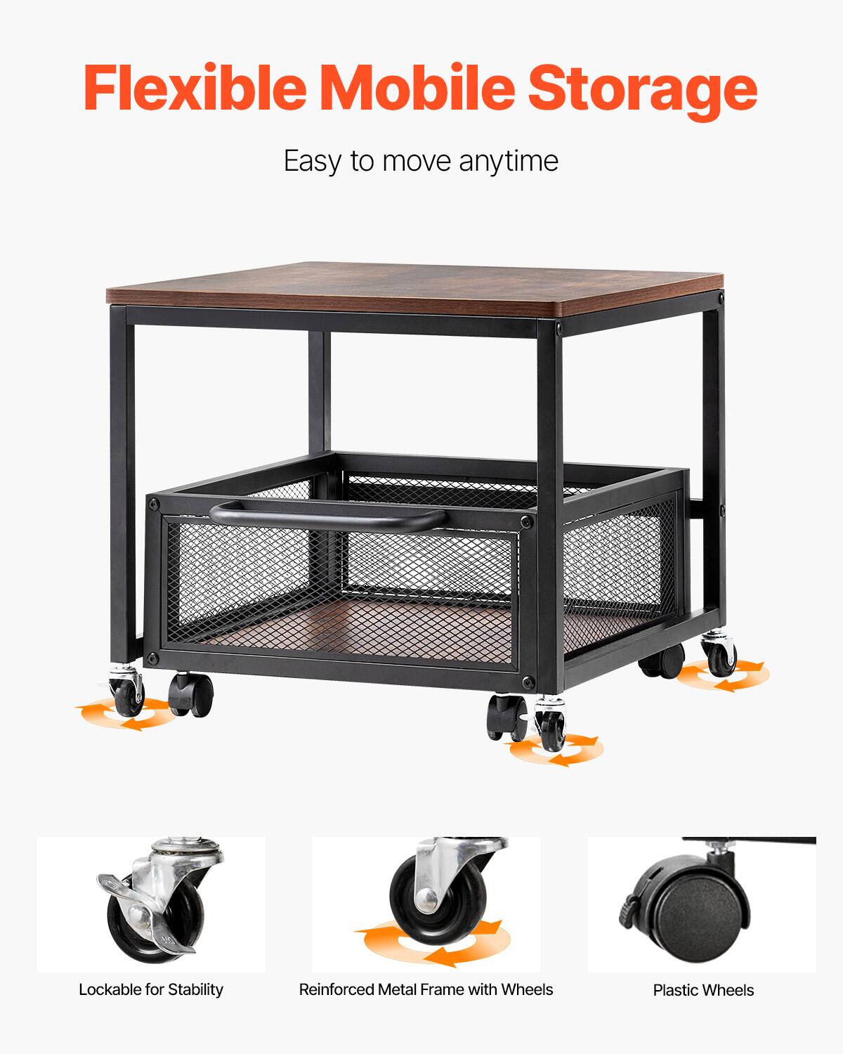 Flexible Mobile Storage
Easy to move anytime
Lockable for Stability
Reinforced Metal Frame with Wheels
Plastic Wheels