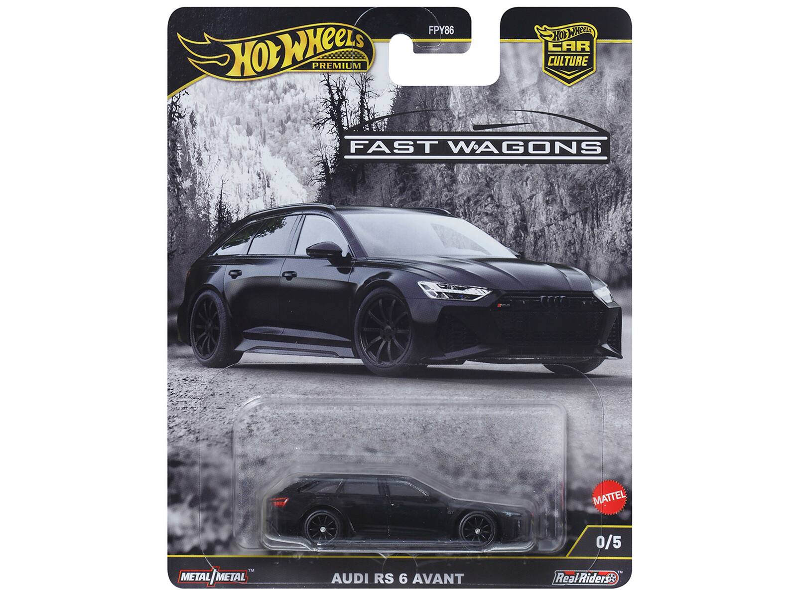 Hot Wheels Premium FPY86 Car Culture Fast Wagons Tett Mattel TM Metal Metal/Metal Metal Audi RS 6 Avant 0/5 - Real Riders