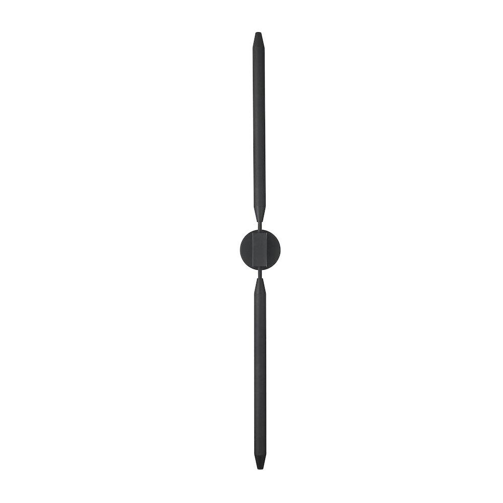 Back. Elegant Lighting - Odin 5 Inch Outdoor Wall Sconce In Black - Black.