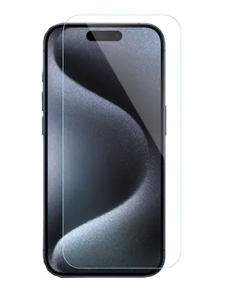 Front. Gadget Guard - Gadget Guard Glass Screen Protector for Apple iPhone 15 Pro - Clear.