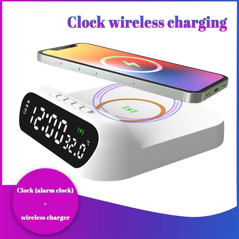 Clock wireless charging

Clock (alarm clock) + wireless charger