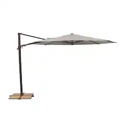 Mondawe - 11' Octagon Cantilever Patio Umbrella Bronze Frame - Silver