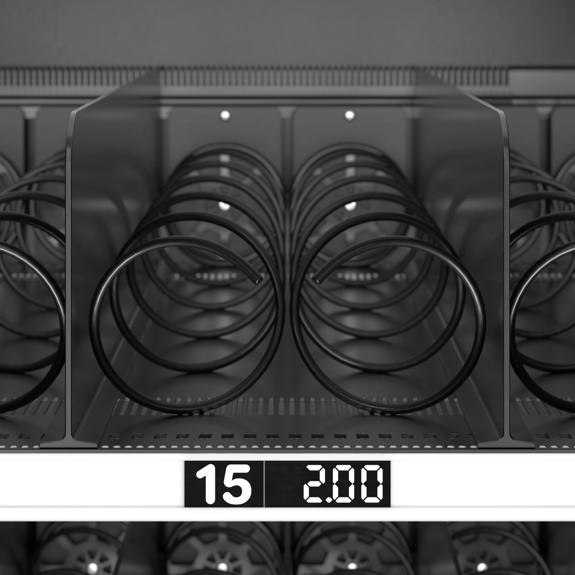 Alt View 5. Koolmore - Refrigerated Vending Machine With 48 Slots Featuring a 49 Inch Touch Display, Bill and Coin Acceptor, CC Reader, Wifi - Black.