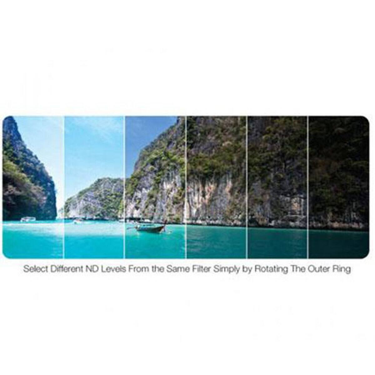 Select Different ND Levels From the Same Filter Simply by Rotating The Outer Ring