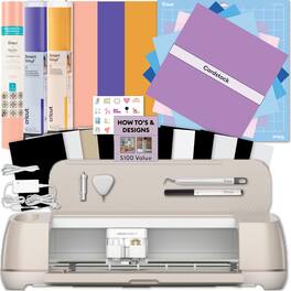 Cricut - Maker 4 Cutting Machine with Vinyl Rolls and Cardstock Bundle
