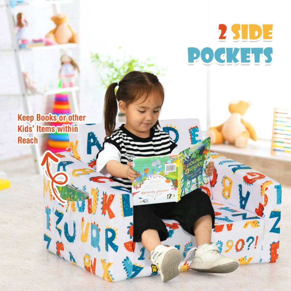 2 SIDE POCKETS  
Keep Books or other Kids' Items within Reach