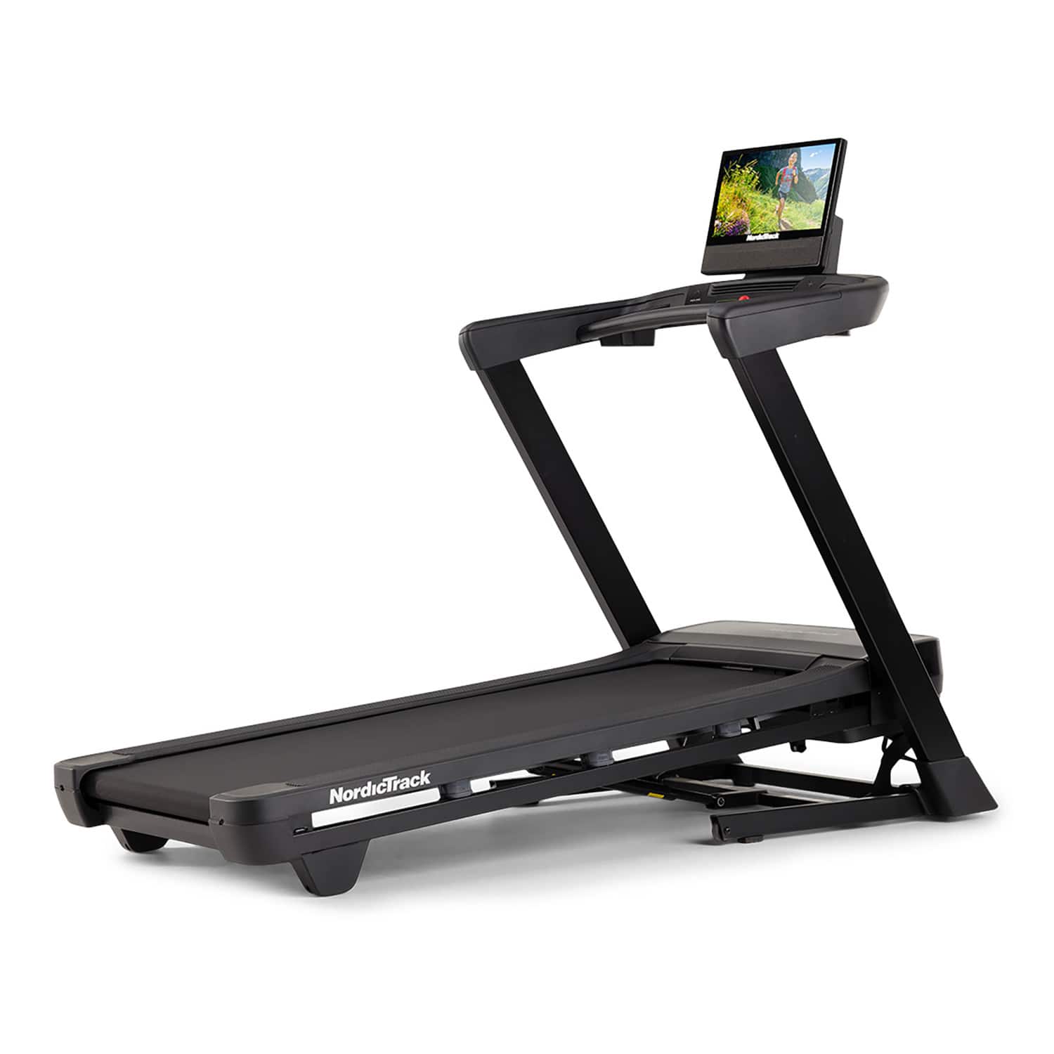 NordicTrack - T Series 16: Folding Treadmill with Incline & Decline, 16" Smart HD Touchscreen, & Powered by iFIT - Black