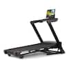 Front. NordicTrack - NordicTrack T Series 16: Folding Treadmill with Incline & Decline, 16" Smart HD Touchscreen, & Powered by iFIT - Black.