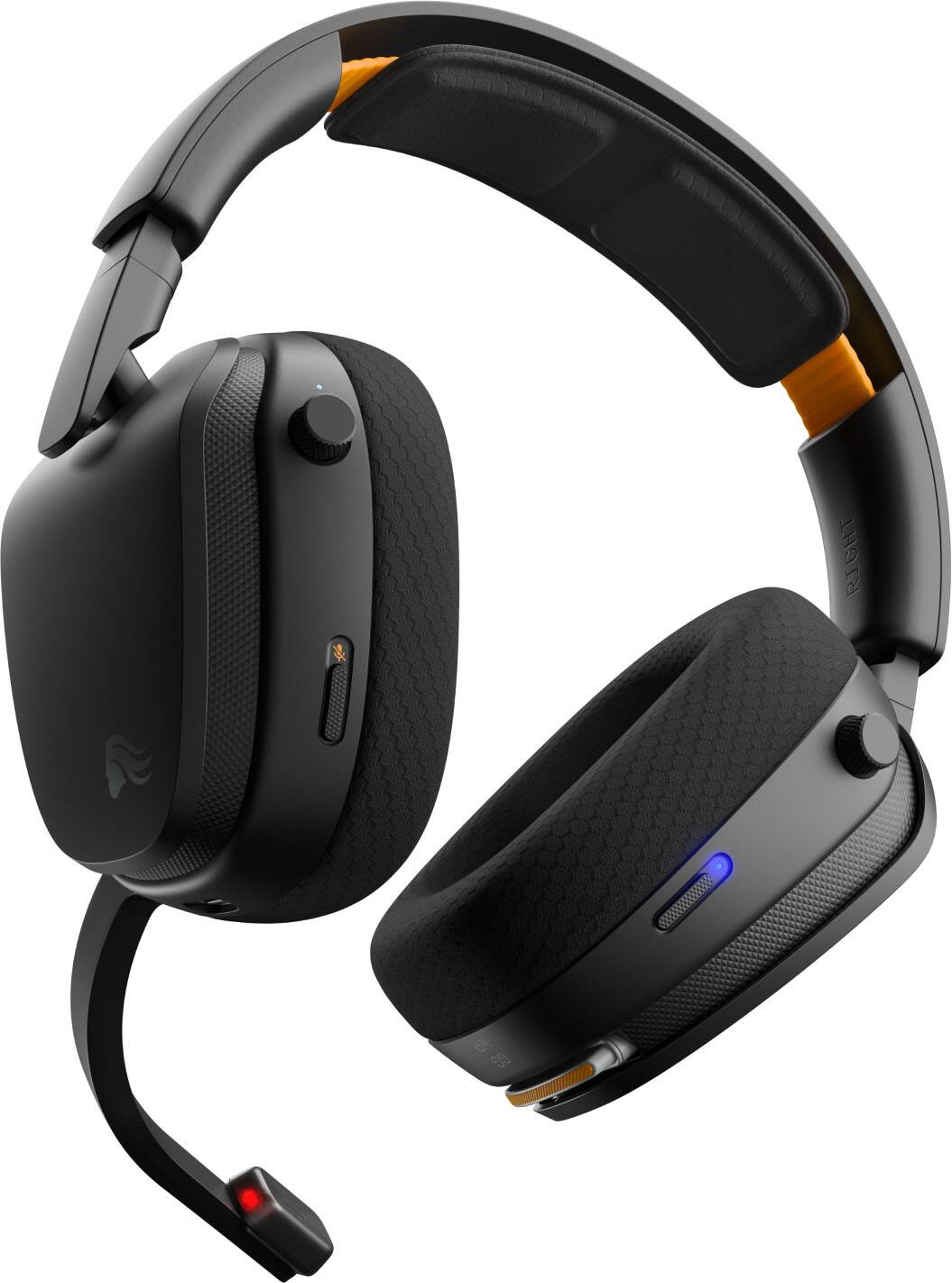 Alt View 15. Glorious - GHS Wireless InfinitePlay 2.4/Bluetooth Over-Ear Wireless Gaming Headset + Base Station for PC, PS5, PS4 and Switch - Black.