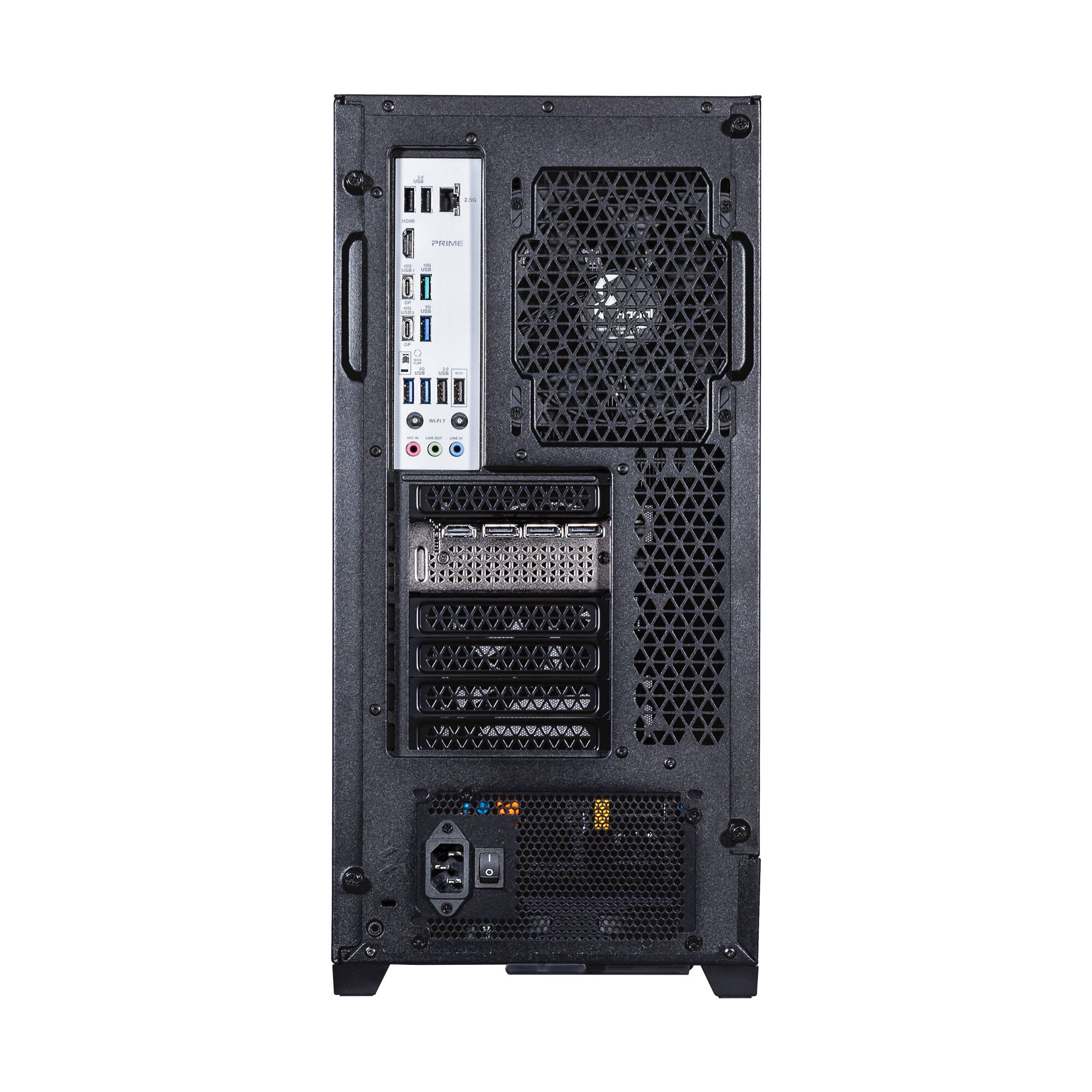 Alt View 7. Velztorm - Ace II Gaming Desktop PC (Ryzen 7 7700X, 32GB, 2TB SSD, GeForce RTX 5070, WiFi 7, Bluetooth 5.4, Win 11 Pro) - Black.