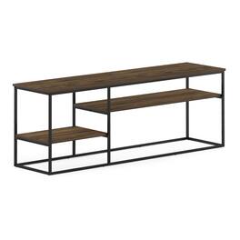 Furinno - Moretti Modern Lifestyle TV Stand for TV up to 65 Inch - Columbia Walnut