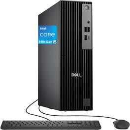 Dell - Pro Slim QCS1250 Desktop, Intel i5-14500, 16GB DDR5, 512GB NVMe SSD, UHD 770, Win 11 Pro, HDMI, DP, RJ-45 - Black