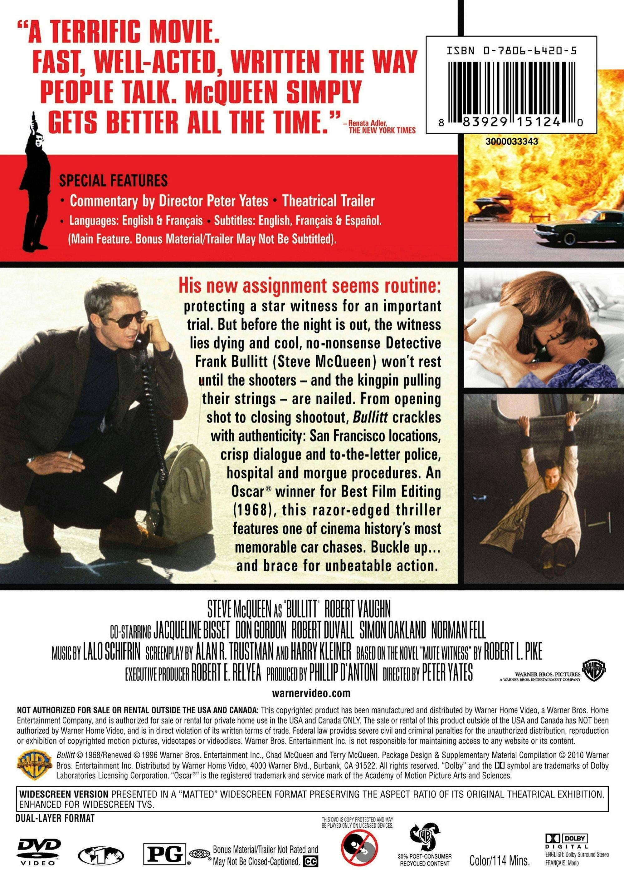 Angle. Bullitt (DVD New Packaging) [DVD].