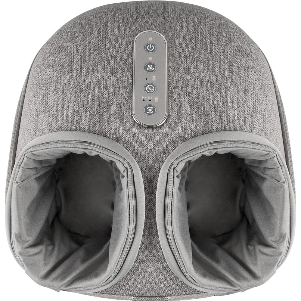 Front. Medcursor - Foot Massager Machine with Heat - Gray.