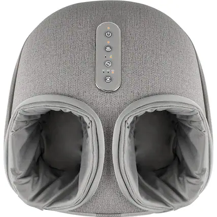 Front. Medcursor - Foot Massager Machine with Heat - Gray.
