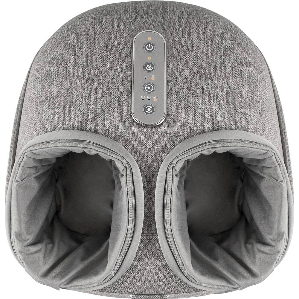 Front. Medcursor - Foot Massager Machine with Heat - Gray.