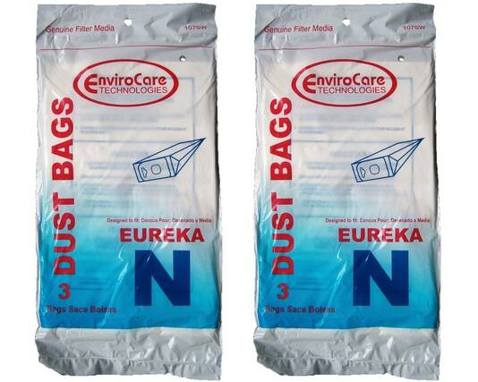 Genuine Filter Media
107SW
EnviroCare Technologies
YOUR VACUUM BAGS
DUST EUREKA N
3 Bags Sacs Bolsas
Designed to fit: Concus Pour: Diseñado a Media: