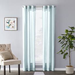 SKL Home - Saturday Knight Ltd Raine Light Filtering Sophisticated Window Curtain Panel - 40" x 108" - Sage