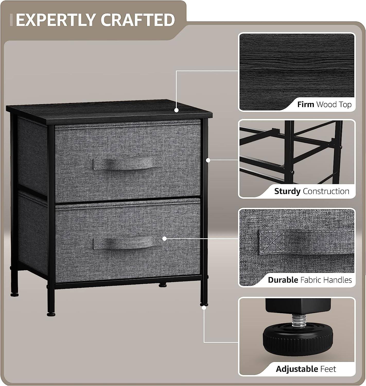 EXPERTLY CRAFTED

- Firm Wood Top
- Sturdy Construction
- Durable Fabric Handles
- Adjustable Feet