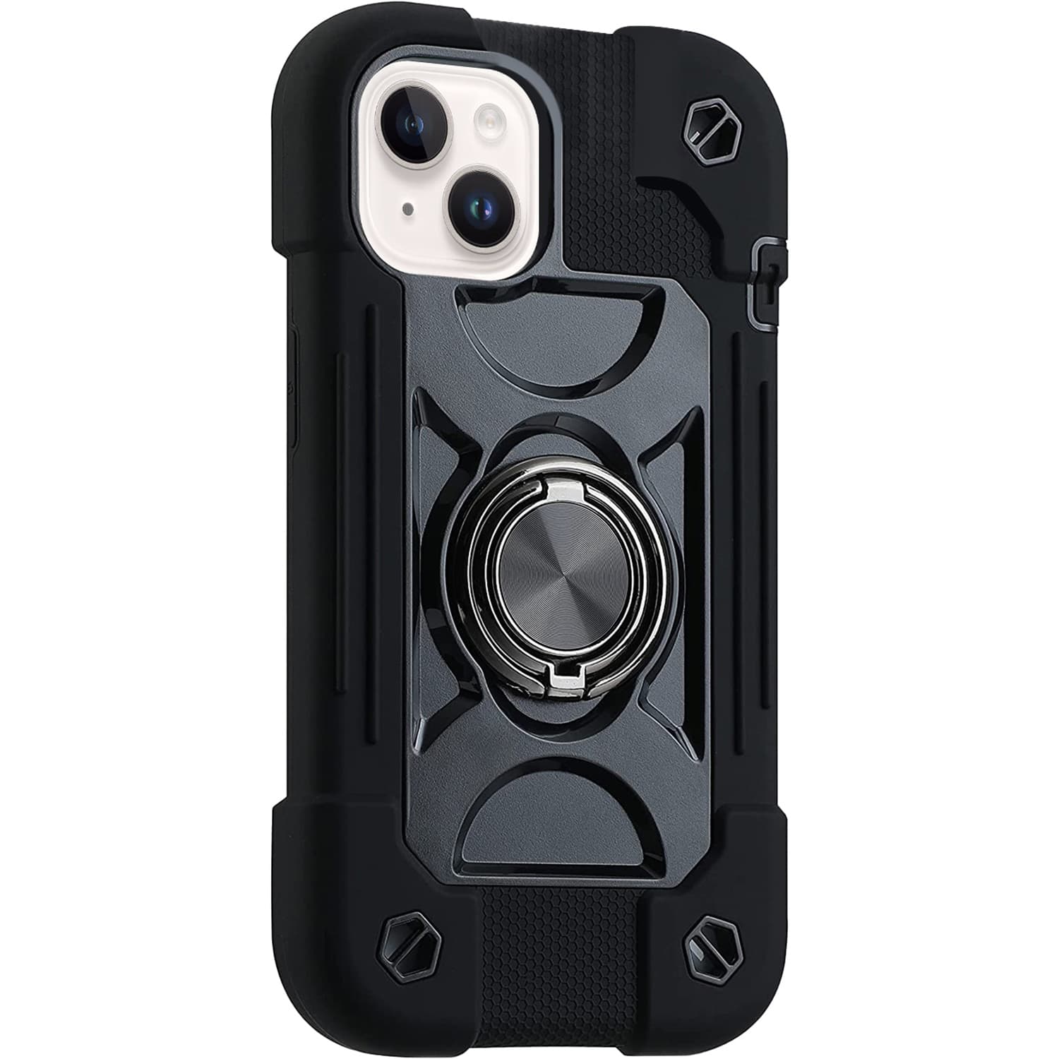 Angle. SaharaCase - DualShock Case for Apple iPhone 14 Plus - Black.