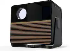 Front. RCA - RPJ227 1080P Smart Streaming Projector with ROKU Express Streaming Device Black, 250 ANSI Lumens, HDMI, WiFi & Bluetooth - Black.