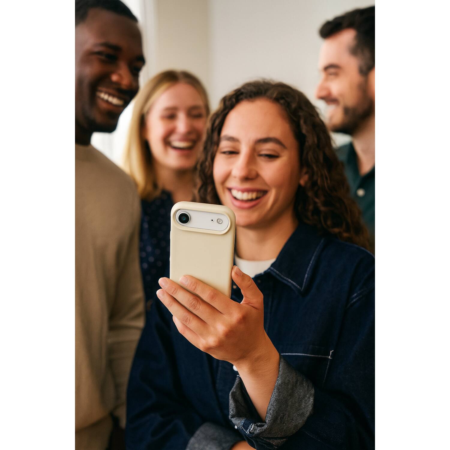 Alt View 2. SaharaCase - Apple iPhone Air Silicone Case | Compatible with Magsafe | Smooth Finish | Venture Series - Sand Beige.