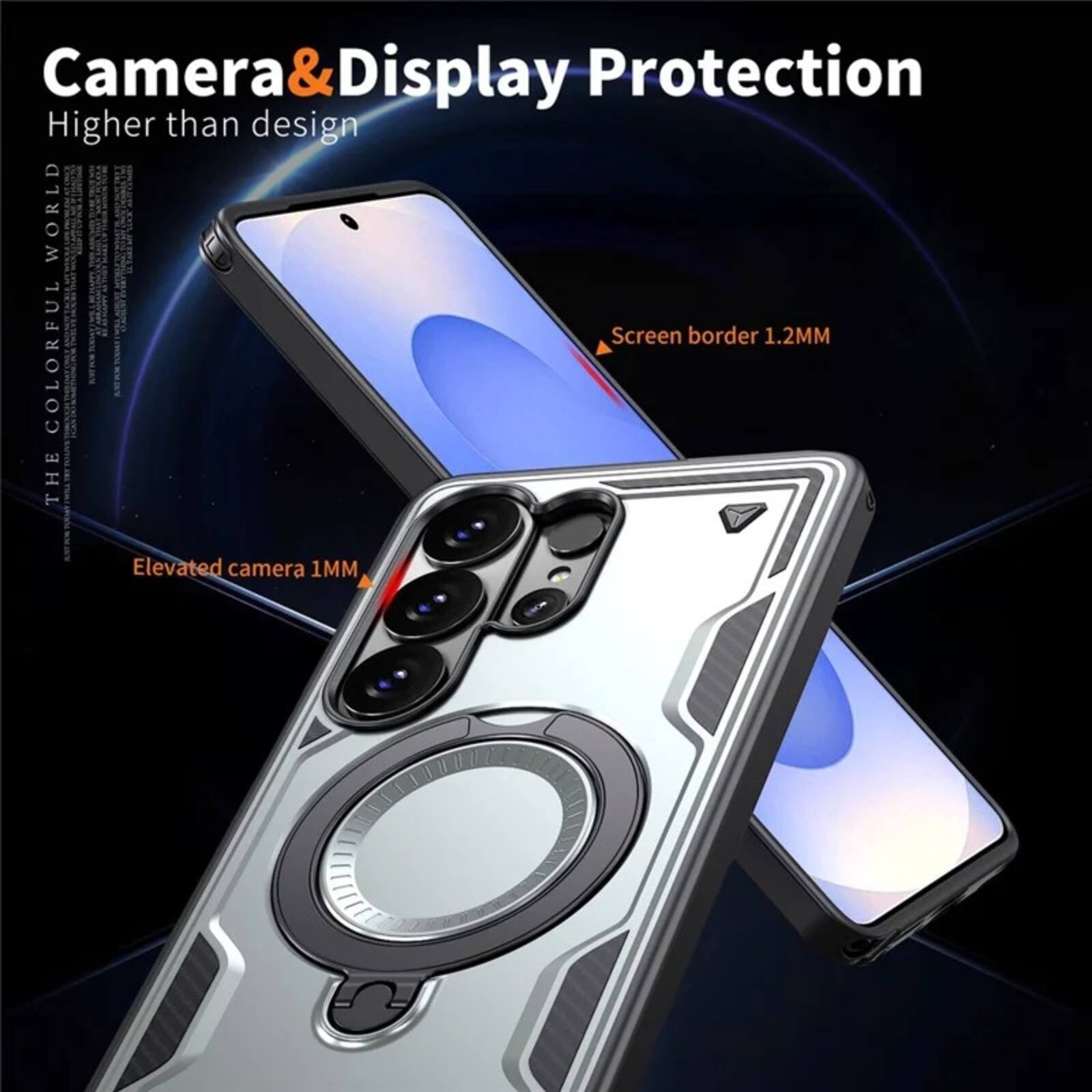 Camera & Display Protection  
Higher than design  
Screen border 1.2MM  
Elevated camera 1MM